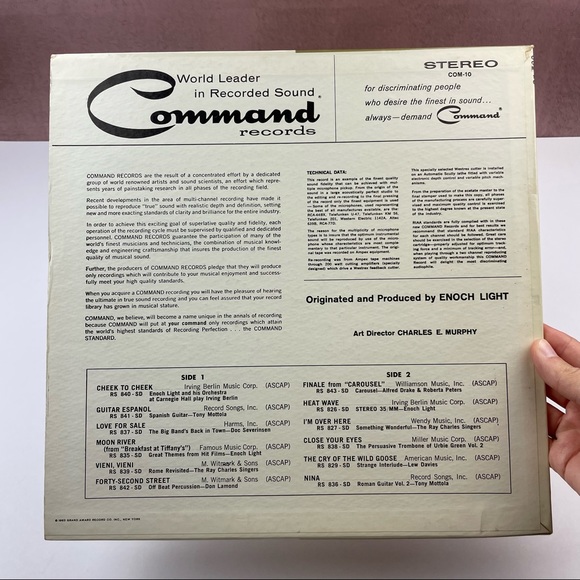 Vintage Command Records Volume 10 Vinyl Music Record - Picture 5 of 5